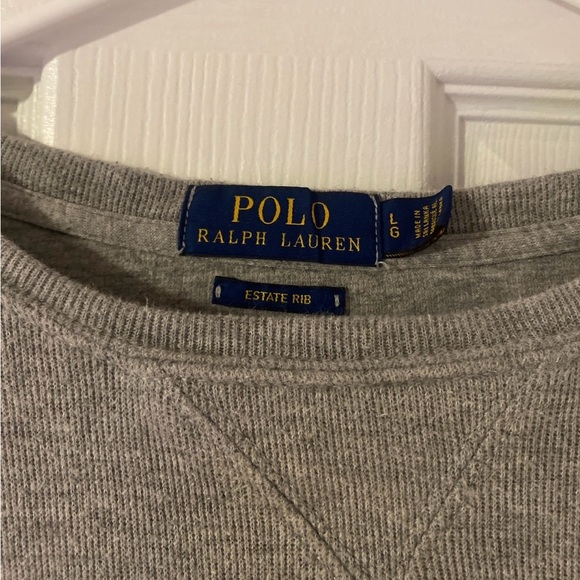 VINTAGE Polo Ralph Lauren Gray Sweatshirt - Picture 2 of 2